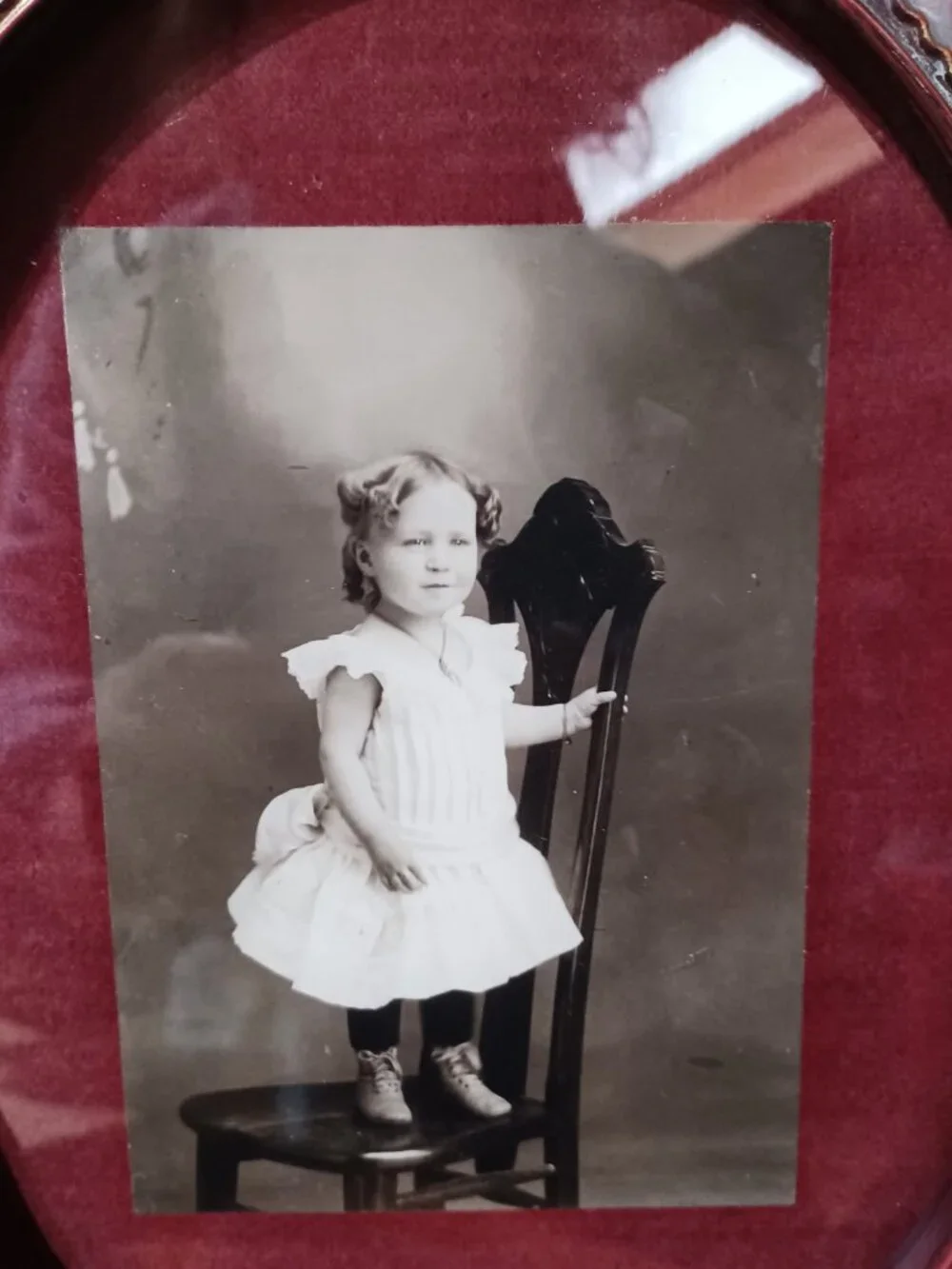 Antique Framed Photograph Victorian Decor Child Little Girl Ornate (6x4, 11x13)